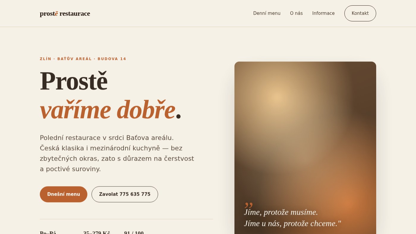 prostē Restaurace