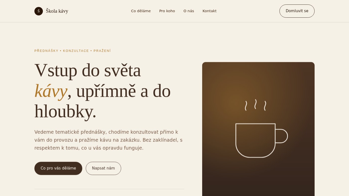 Škola kávy